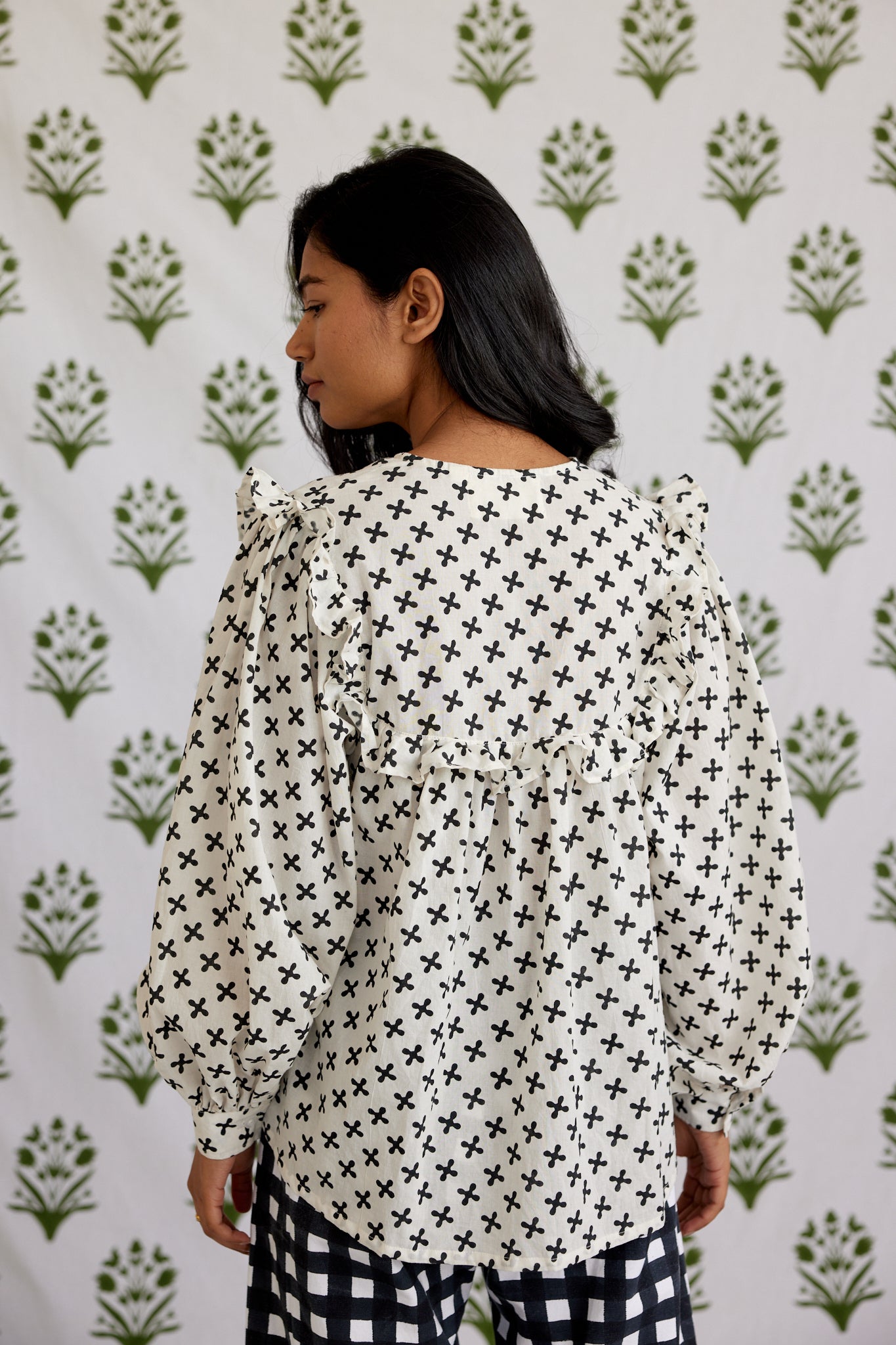 SZ Blockprints Clover Print Blouse | www.causus.be