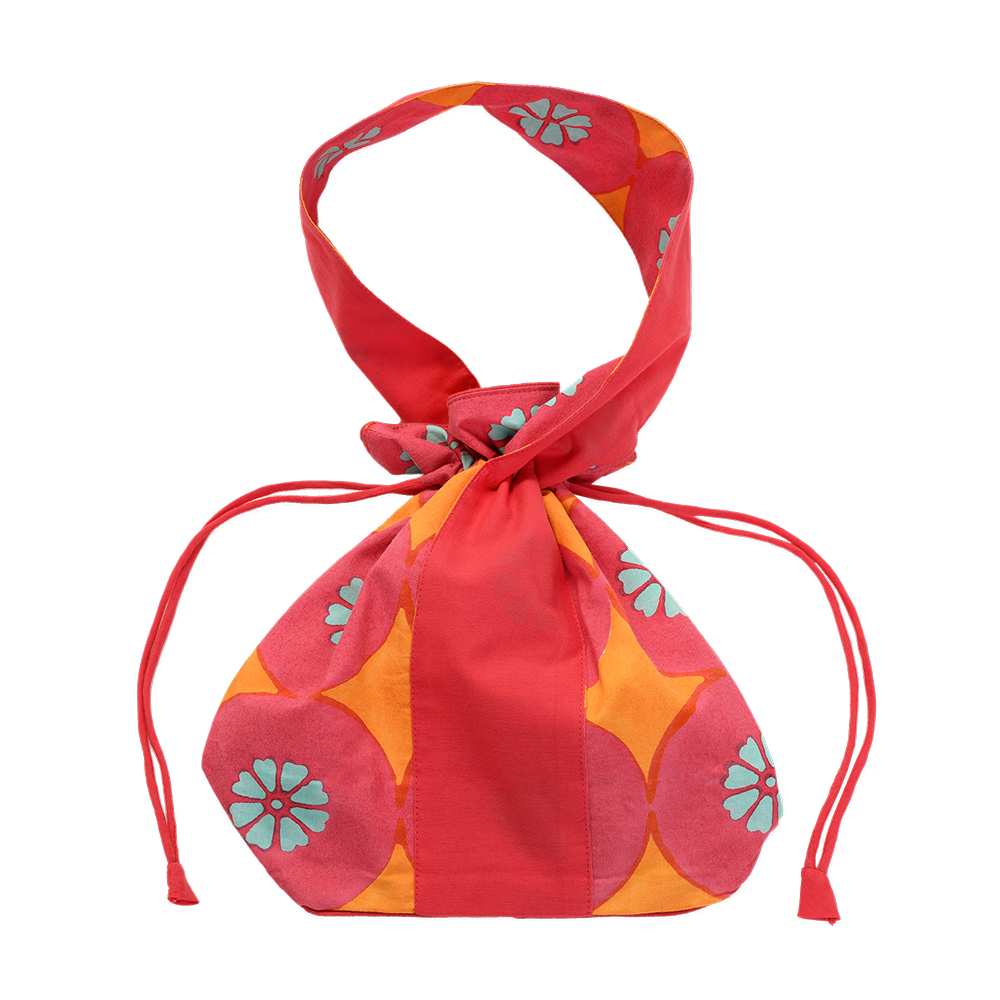 Dumpling Bag in Starburst Print