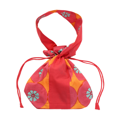 Dumpling Bag in Starburst Print