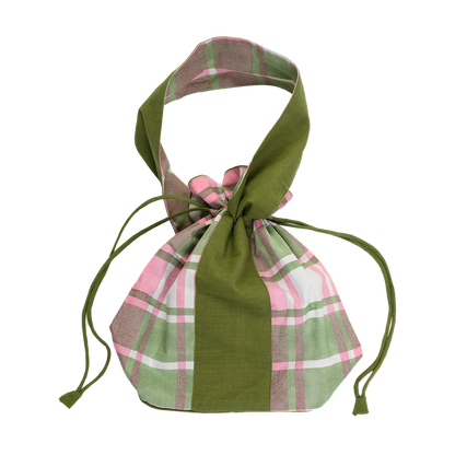 Dumpling Bag in Tartan Print