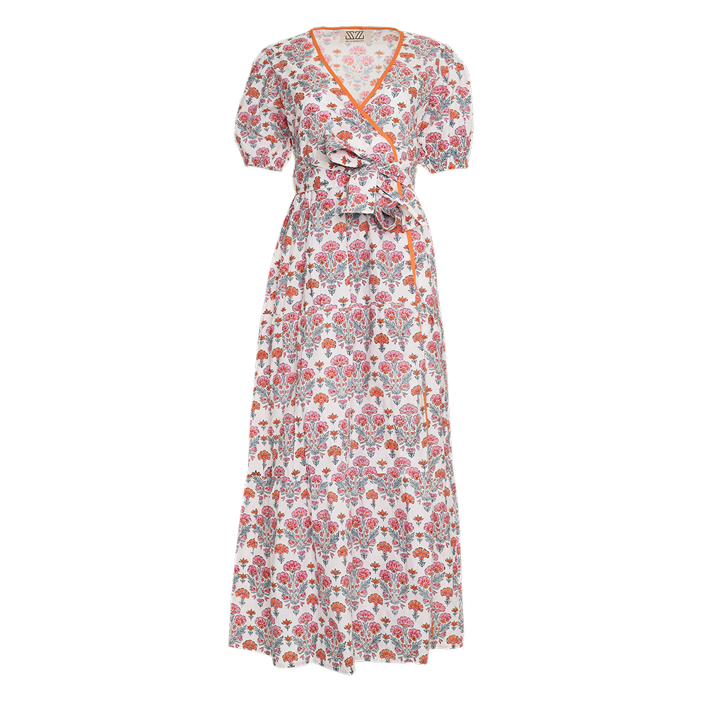 Emily Dress in Geranium Print