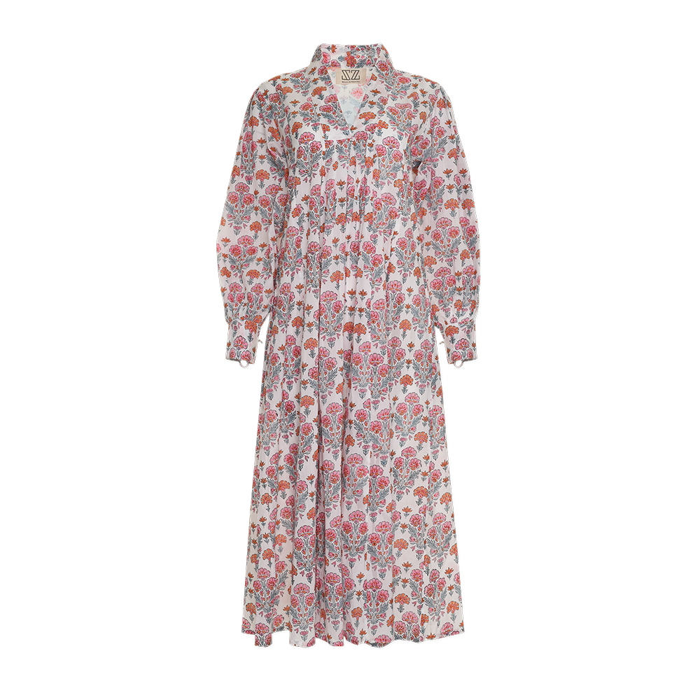 Leo Dress in Geranium Print