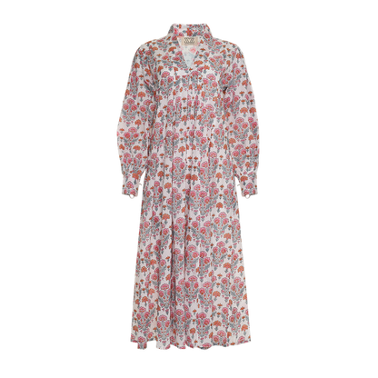 Leo Dress in Geranium Print