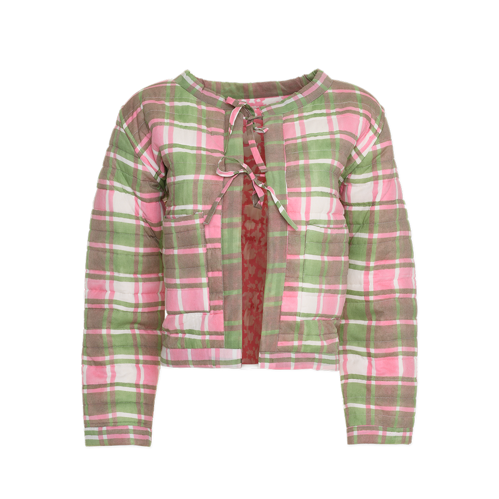 Poppy Jacket in Tartan Print