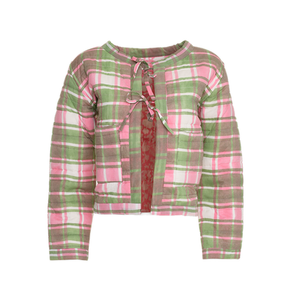 Poppy Jacket in Tartan Print