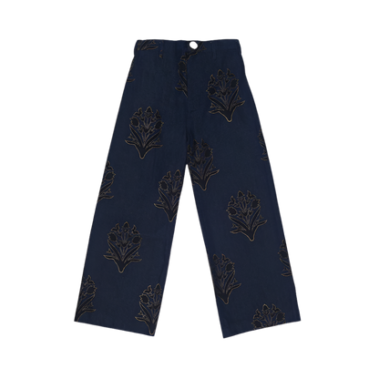 Denim Disco Pant in Palladio Stamp