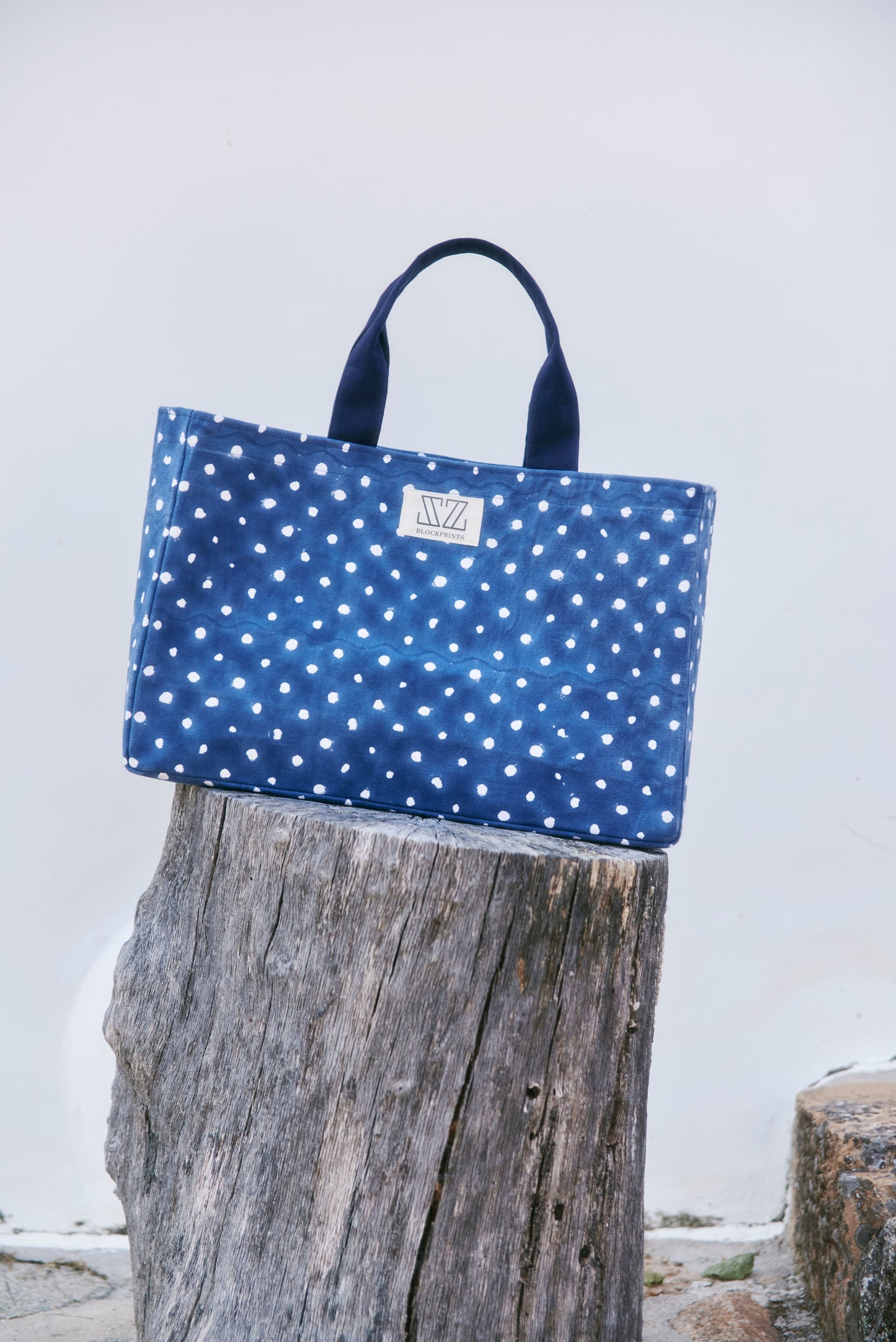 Shopper Bag in Polka Dots