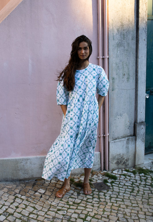 Gaia Dress in Chakri Print