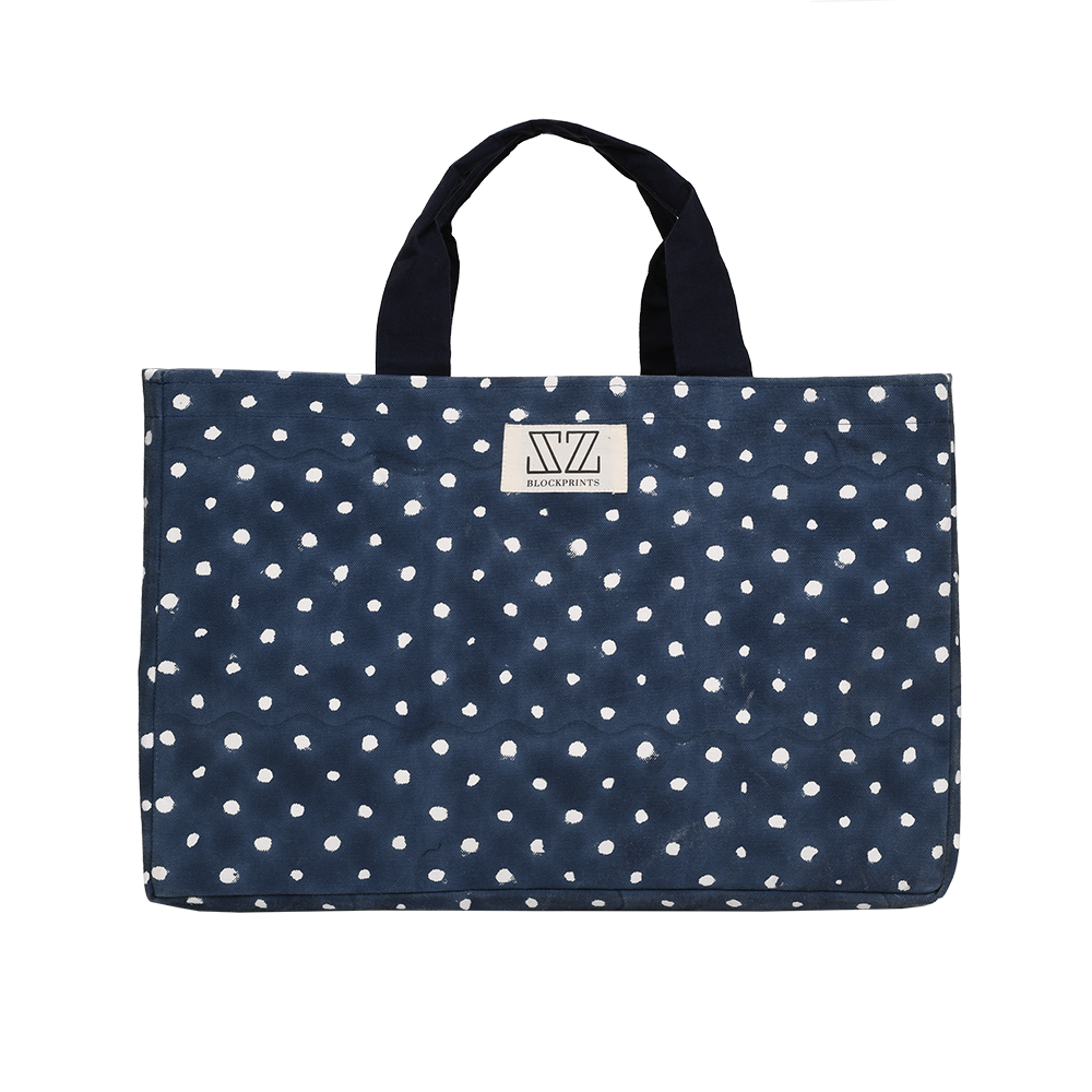 Shopper Bag in Polka Dots