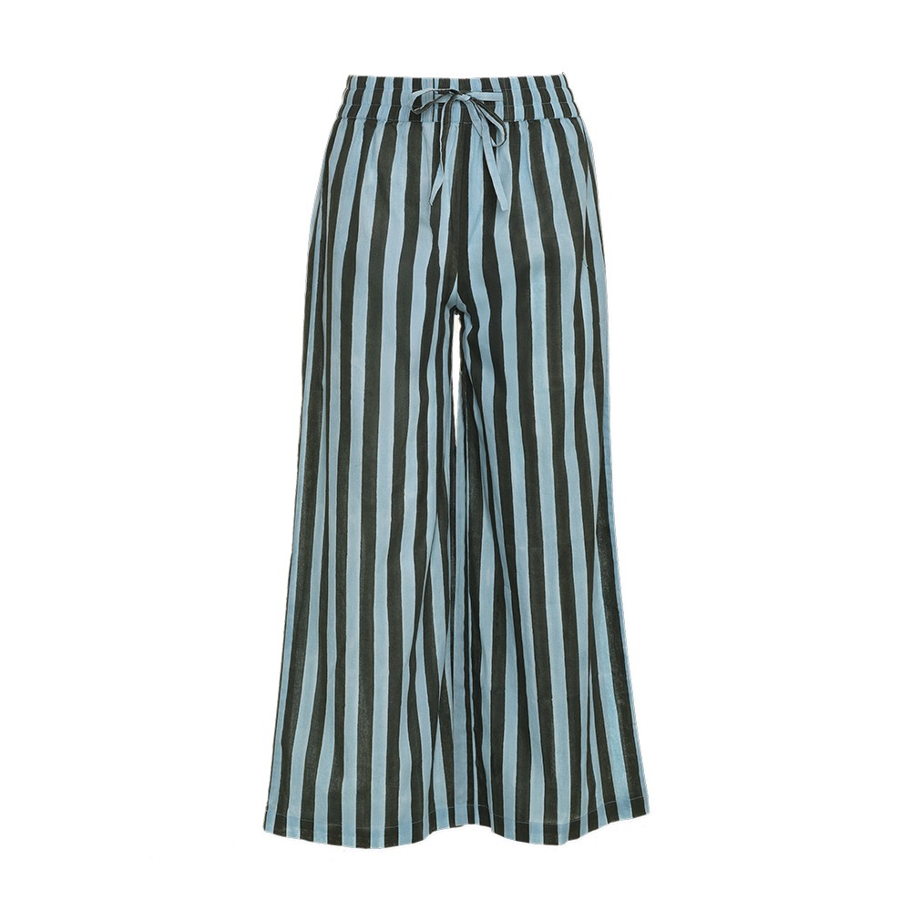 Summer Pants in Thick Stripes