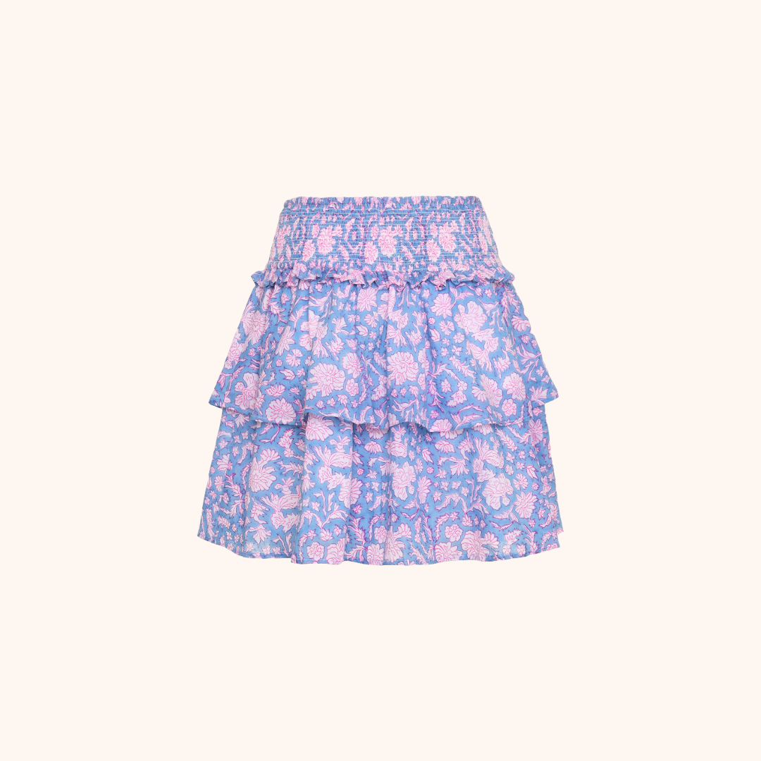 SZ Blockprints Nila Print Gather Skirt - ロングスカート