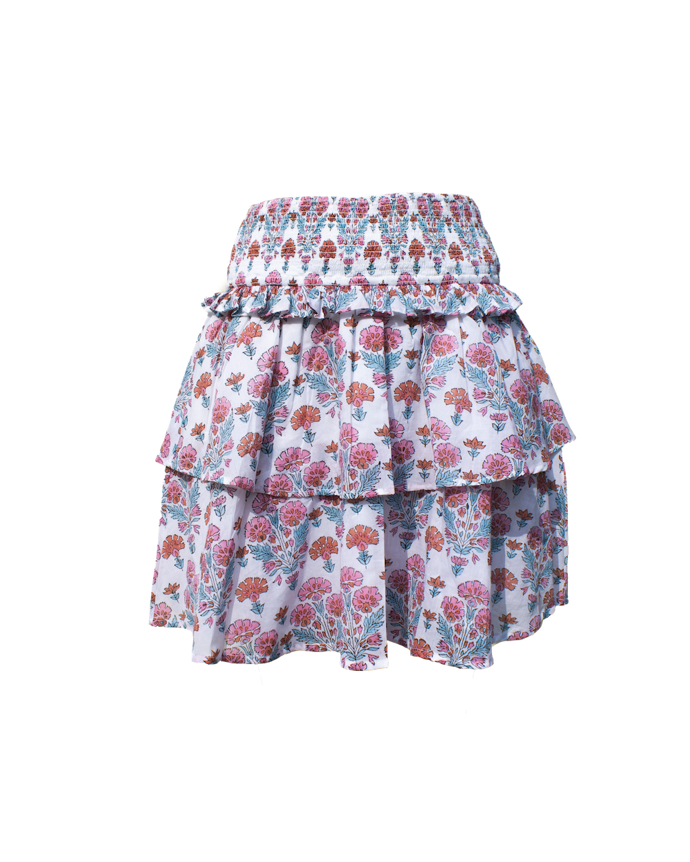 Veda Skirt in Geranium Print