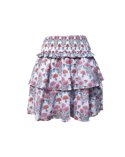 Veda Skirt in Geranium Print